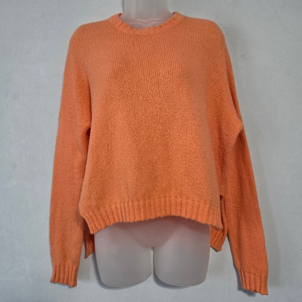 Avant Toi Sweater Women S Carrot Cotton Blend Knit Italy Lightweight Relaxed Fit